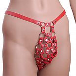 <strong>Красные кожаные мужские трусы-стринги</strong> <br />
Мужские трусики изготовлены из натуральной кожи. <div class="charTableblock"><div><span>Материал</span>: кожа</div><div><span>Производитель</span>: Sitabella, Россия</div></div> Красные кожаные мужские трусы-стринги
Мужские трусики изготовлены из натуральной кожи.