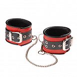 <strong>Красно-чёрные кожаные оковы, соединенные цепочкой</strong> <br />
Изготавливаются из натуральной кожи с велюровой подкладкой. <div class="charTableblock"><div><span>Материал</span>: кожа</div><div><span>Цвет</span>: красный, розовый</div><div><span>Производитель</span>: Sitabella, Россия</div></div> Красно-чёрные кожаные оковы, соединенные цепочкой
Изготавливаются из натуральной кожи с велюровой подкладкой.