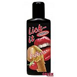 <strong>Съедобная смазка Lick It со вкусом земляники - 50 мл. </strong> <br />
Гель для орального секса на водной основе со вкусом земляники. <div class="charTableblock"><div><span>Основа</span>: водная</div><div><span>Особенности</span>: оральная; ароматизированная; вкусовая; для массажа</div><div><span>Объем, мл</span>: 30-59</div><div><span>Объем, мл</span>: 50</div></div> Съедобная смазка Lick It со вкусом земляники - 50 мл.
Гель для орального секса на водной основе со вкусом земляники.
