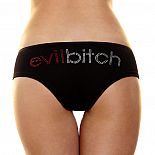 <strong>Трусики слип "evil bitch"</strong> <br />
Комфортные и эластичные трусики слип из гладкого однотонного материала, который приятно сидит на теле. <div class="charTableblock"><div><span>Размер</span>: M (44-46); L (46-48)</div><div><span>Цвет</span>: черный</div><div><span>Производитель</span>: Hustler Lingerie, США</div></div> Трусики слип "evil bitch"
Комфортные и эластичные трусики слип из гладкого однотонного материала, который приятно сидит на теле.