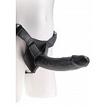 <strong>Страпон Harness со съемной чёрной насадкой King Cock 9 - 23 см.</strong> <br />
Страпон Strap-on Harness Cock - универсальные трусы + реалистичная насадка. <div class="charTableblock"><div><span>Длина, см</span>: 23.00</div><div><span>Диаметр, см</span>: 5.00</div><div><span>Длина, см</span>: 21-24</div><div><span>Диаметр, см</span>: 5</div><div><span>Материал</span>: ПВХ (PVC)</div><div><span>Цвет</span>: черный</div><div><span>Особенности</span>: комплект; harness</div></div> Страпон Harness со съемной чёрной насадкой King Cock 9 - 23 см. 
Страпон Strap-on Harness Cock - универсальные трусы + реалистичная насадка.