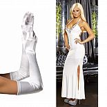 <strong>Платье HUSTLER и перчатки SEVEN `TIL MIDNIGHT</strong> <br />
Элегантное вечернее платье белого цвета с широким вырезом, украшенным прозрачными переливающимися камнями с огранкой. <div class="charTableblock"><div><span>Цвет</span>: белый</div></div> Платье HUSTLER и перчатки SEVEN `TIL MIDNIGHT
Элегантное вечернее платье белого цвета с широким вырезом, украшенным прозрачными переливающимися камнями с огранкой.