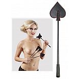 <strong>Чёрная шлепалка с наконечником-пикой - 25 см.</strong> <br />
Чёрная шлепалка с наконечником-пикой. <div class="charTableblock"><div><span>Материал</span>: кожзам</div><div><span>Производитель</span>: Orion, Германия</div><div><span>Длина, см</span>: 25.00</div></div> Чёрная шлепалка с наконечником-пикой - 25 см.
Чёрная шлепалка с наконечником-пикой.