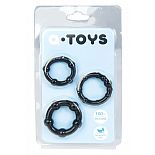 <strong>Набор из 3 чёрных эрекционных колец A-toys</strong> <br />
Эрекционные силиконовые кольца A-Toys для усиления эрекции и продления полового акта. <div class="charTableblock"><div><span>Материал</span>: силикон</div></div> Набор из 3 чёрных эрекционных колец A-toys 
Эрекционные силиконовые кольца A-Toys для усиления эрекции и продления полового акта.