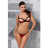 <strong>Откровенный комплект Midori с открытым лифом и перфорацией</strong> <br />
Откровенный комплект Midori с открытым лифом и перфорацией. <div class="charTableblock"><div><span>Размер</span>: S (42-44); M (44-46); L (46-48); XL (48-50)</div><div><span>Цвет</span>: красный, розовый</div><div><span>Производитель</span>: Passion, Польша</div><div><span>В наличии</span>: S-M, красный с черным; L-XL, красный с черным</div></div> Откровенный комплект Midori с открытым лифом и перфорацией
Откровенный комплект Midori с открытым лифом и перфорацией.