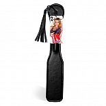 <strong>Пэдл черного цвета с кисточкой LUX FETISH</strong> <br />
Черный тонкий пэдл-шлепалка для эротических игр! Длина жесткой шлепалки 31 см вместе с рукоятью, ширина ударной части 5,5 см. <div class="charTableblock"> </div> Пэдл черного цвета с кисточкой LUX FETISH
Черный тонкий пэдл-шлепалка для эротических игр! Длина жесткой шлепалки 31 см вместе с рукоятью, ширина ударной части 5,5 см.