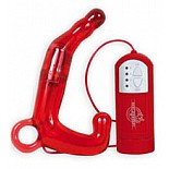 <strong>Красный мужской водонепроницаемый стимулятор PLEASURE WAND</strong> <br />
Четырехскоростной водонепроницаемый массажер простаты из красного силикона предназначен для воздействия на гладкие мышцы прямой кишки и предстательной железы. <div class="charTableblock"><div><span>Длина, см</span>: 15</div><div><span>Диаметр, см</span>: 2.2</div><div><span>Материал</span>: ПВХ (PVC)</div><div><span>Цвет</span>: красный/розовый</div><div><span>Особенности</span>: массажер простаты</div><div><span>Особенности</span>: с вибрацией</div><div><span>Длина, см</span>: 13-16</div><div><span>Диаметр, см</span>: 2</div><div><span>Производитель</span>: Doc Johnson, США</div></div> Красный мужской водонепроницаемый стимулятор PLEASURE WAND
Четырехскоростной водонепроницаемый массажер простаты из красного силикона предназначен для воздействия на гладкие мышцы прямой кишки и предстательной железы.