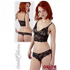 <strong>Кокетливый комплект: кружевной топ и трусики-стринг</strong> <br />
Кокетливый комплект: кружевной топ и трусики-стринг.<div class="charTableblock"><div><span>Размер</span>: S (42-44)</div><div><span>Цвет</span>: черный</div><div><span>Производитель</span>: Orion, Германия</div></div> Кокетливый комплект: кружевной топ и трусики-стринг
Кокетливый комплект: кружевной топ и трусики-стринг.