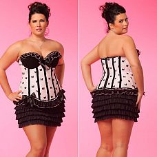 <strong>Роскошный корсет LUXURY</strong> <br />
Невероятно привлекательный и сексуальный бюстье-корсет на внутренних вертикальных косточках без бретелей, выполнен с игривым принтом в виде маленьких бантиков.<div class="charTableblock"><div><span>Размер</span>: 1X (50-52); 2X (52-54)</div><div><span>Цвет</span>: красный, розовый</div><div><span>Производитель</span>: Coquette, Канада</div><div><span>В наличии</span>: 1X-2X, розовый с черным</div></div> Роскошный корсет LUXURY
Невероятно привлекательный и сексуальный бюстье-корсет на внутренних вертикальных косточках без бретелей, выполнен с игривым принтом в виде маленьких бантиков.