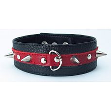 <strong>Чёрно-красный ошейник из кожи с шипами </strong> <br />
Ошейник черного цвета, выполнен из высококачественной кожи.<div class="charTableblock"><div><span>Материал</span>: кожа</div><div><span>Цвет</span>: черный</div><div><span>Производитель</span>: БДСМ арсенал, Россия</div></div> Чёрно-красный ошейник из кожи с шипами
Ошейник черного цвета, выполнен из высококачественной кожи.