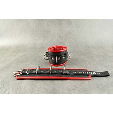 <strong>Чёрные обернутые наручники с 3 сварными D-кольцами и красным подкладом</strong> <br />
Наручники подшитые.<div class="charTableblock"><div><span>Материал</span>: кожа</div><div><span>Цвет</span>: черный; красный, розовый</div><div><span>Производитель</span>: Beastly, Россия</div></div> Чёрные обернутые наручники с 3 сварными D-кольцами и красным подкладом
Наручники подшитые.