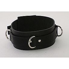 <strong>Средний не подшитый чёрный кожаный ошейник</strong> <br />
<div class="charTableblock"><div><span>Материал</span>: кожа</div><div><span>Цвет</span>: черный</div><div><span>Производитель</span>: Beastly, Россия</div></div> Средний не подшитый чёрный кожаный ошейник