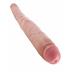 <strong>Двусторонний дилдо TAPERED DOUBLE DILDO - 40,6 см.</strong> <br />
Фаллоимитатор двухсторонний 16  TAPERED DOUBLE DILDO из коллекции KING COCK выполненный из высококачественного материала .<div class="charTableblock"><div><span>Длина, см</span>: 40.6</div><div><span>Диаметр, см</span>: 4.3</div><div><span>Материал</span>: ПВХ (PVC)</div><div><span>Цвет</span>: телесный</div><div><span>Особенности</span>: двухголовый; без мошонки</div><div><span>Длина, см</span>: 25 и более</div><div><span>Диаметр, см</span>: 4</div><div><span>Производитель</span>: PipeDream, США</div></div> Двусторонний дилдо TAPERED DOUBLE DILDO - 40,6 см. 
Фаллоимитатор двухсторонний 16  TAPERED DOUBLE DILDO из коллекции KING COCK выполненный из высококачественного материала .