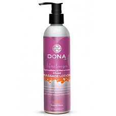 <strong>Увлажняющий лосьон для массажа DONA Massage Lotion Sassy Aroma: Tropical Tease 235 мл</strong> <br />
Увлажняющий лосьон для массажа DONA Massage Lotion Tropical Tease с ароматом "Страсть".<div class="charTableblock"> </div> Увлажняющий лосьон для массажа DONA Massage Lotion Sassy Aroma: Tropical Tease 235 мл 
Увлажняющий лосьон для массажа DONA Massage Lotion Tropical Tease с ароматом "Страсть".