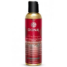 <strong>Вкусовое массажное масло  DONA Kissable Massage Oil Strawberry Souffle 125 мл</strong> <br />
Вкусовое массажное масло  DONA Kissable Massage Oil Strawberry Souffle - Клубника.<div class="charTableblock"> </div> Вкусовое массажное масло  DONA Kissable Massage Oil Strawberry Souffle 125 мл 
Вкусовое массажное масло  DONA Kissable Massage Oil Strawberry Souffle - Клубника.