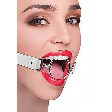 <strong>Кляп OUCH! Ring XL White SH-OU105WHT</strong> <br />
Кляп в виде открытого кольца на черном ремне, изготовленном из качественной кожи с элегантной строчкой (ширина ремня - 2 см) .<div class="charTableblock"><div><span>Тип</span>: рамка (кольцо)</div><div><span>Цвет</span>: белый</div></div> Кляп OUCH! Ring XL White SH-OU105WHT 
Кляп в виде открытого кольца на черном ремне, изготовленном из качественной кожи с элегантной строчкой (ширина ремня - 2 см) .