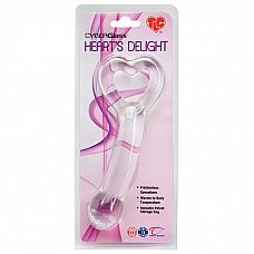 <strong>Стеклянный фаллос с ручкой-сердечком TLC CyberGlass Heart s Delight - 17 см.</strong> <br />
Оригинальная игрушка для любительниц необычного удовольствия! Стимулятор Heart s Delight   это великолепная игрушка для массажа точки G, а также отличная возможность сделать сольное удовольствие пикантным.<div class="charTableblock"><div><span>Длина, см</span>: 17</div><div><span>Диаметр, см</span>: 3.2</div><div><span>Материал</span>: стекло</div><div><span>Цвет</span>: прозрачный</div><div><span>Особенности</span>: без мошонки</div><div><span>Длина, см</span>: 17-20</div><div><span>Диаметр, см</span>: 3</div><div><span>Производитель</span>: Topco Sales, США</div></div> Стеклянный фаллос с ручкой-сердечком TLC CyberGlass Heart s Delight - 17 см. 
Оригинальная игрушка для любительниц необычного удовольствия! Стимулятор Heart s Delight   это великолепная игрушка для массажа точки G, а также отличная возможность сделать сольное удовольствие пикантным.