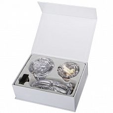 <strong>Мужской набор верности прозрачного цвета с насадками большого размера</strong> <br />
Данная игрушка является мужским аналогом женского пояса верности.<div class="charTableblock"> </div> Мужской набор верности прозрачного цвета с насадками большого размера
Данная игрушка является мужским аналогом женского пояса верности.