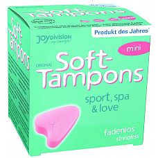 ������� ������ JoyDivision Soft-Tampons Mini - 3 ��. 
��������� �������� ������, Soft-������ ����� ��������� � �������� ����� �������! ��� ����, ������������� ���������� ������������ ������ �� ������ ����� � �������������� ��������������� ������������������ � ������������ �����������.