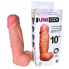 <strong>Фаллическая насадка Харнесс UNICOCK 10 - 25 см.</strong> <br />
Для тех, кто любит «погорячее».<div class="charTableblock"><div><span>Длина, см</span>: 25</div><div><span>Диаметр, см</span>: 6.5</div><div><span>Длина, см</span>: 25 и более</div><div><span>Диаметр, см</span>: 6</div><div><span>Материал</span>: киберкожа</div><div><span>Цвет</span>: телесный</div><div><span>Особенности</span>: vac-u-lock; насадка</div></div> Фаллическая насадка Харнесс UNICOCK 10 - 25 см.
Для тех, кто любит «погорячее».