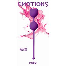 <strong>Вагинальные шарики Emotions Foxy Purple 4001-01Lola</strong> <br />
"Вагинальные шарики Foxy легко и приятно использовать для интенсивной тренировки влагалища и массажа внутренних областей малого таза.<div class="charTableblock"> </div> Вагинальные шарики Emotions Foxy Purple 4001-01Lola
"Вагинальные шарики Foxy легко и приятно использовать для интенсивной тренировки влагалища и массажа внутренних областей малого таза.