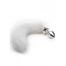 �������� ������ White Tail Buttplug Silver SH-OU134SIL 
