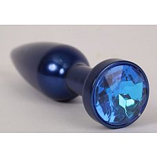 <strong>Большая синяя анальная пробка с голубым стразом - 11,2 см.</strong> <br />
Металлическая пробка с ограничительным основанием для безопасного использования.<div class="charTableblock"><div><span>Длина, см</span>: 11.20</div><div><span>Диаметр, см</span>: 2.90</div><div><span>Материал</span>: металл</div><div><span>Длина, см</span>: 9-12</div><div><span>Диаметр, см</span>: 2</div></div> Большая синяя анальная пробка с голубым стразом - 11,2 см.
Металлическая пробка с ограничительным основанием для безопасного использования.