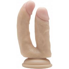 <strong>Телесный анально-вагинальный фаллоимитатор Realistic Double Cock 6,5 Inch - 16,5 см.</strong> <br />
Дважды весело, значит, в два раза больше удовольствия с этим RealRock! Этот донг был разработан для введения во влагалище и анус одновременно.<div class="charTableblock"><div><span>Длина, см</span>: 16.50</div><div><span>Материал</span>: TPE / TPR</div><div><span>Цвет</span>: телесный</div><div><span>Особенности</span>: двухголовый; на присоске; без мошонки</div><div><span>Длина, см</span>: 13-16</div><div><span>Производитель</span>: Shots Media BV, Нидерланды</div></div> Телесный анально-вагинальный фаллоимитатор Realistic Double Cock 6,5 Inch - 16,5 см. 
Дважды весело, значит, в два раза больше удовольствия с этим RealRock! Этот донг был разработан для введения во влагалище и анус одновременно.