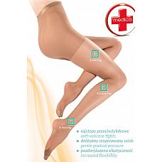 <strong>Колготки Medica Relax 20 den с антицеллюлитным эффектом</strong> <br />
Противоварикозные колготки, моделирующие беёдра и ягодицы с антицеллюлитным деи¶ствием, с ALOE VERA, которыи¶ увлажняет кожу и дает чувство комфорта.<div class="charTableblock"><div><span>Размер</span>: S (42-44); M (44-46); L (46-48)</div><div><span>Цвет</span>: телесный</div><div><span>В наличии</span>: 2 размер, телесный; 4 размер, телесный; 3 размер, телесный</div></div> Колготки Medica Relax 20 den с антицеллюлитным эффектом
Противоварикозные колготки, моделирующие беёдра и ягодицы с антицеллюлитным деи¶ствием, с ALOE VERA, которыи¶ увлажняет кожу и дает чувство комфорта.