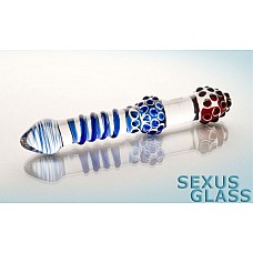 <strong>Двусторониий стеклянный фаллос (Sexus-glass 912020)</strong> <br />
Популярная модель стеклянных игрушек - двойной фаллос с ограничительным основанием по середине. Одна половинка - небольшой прозрачный фаллос с круглой головкой и объемными цветными массажными точками, вторая часть - с гладкой головкой и  объемной спиралью. Весь фаллос окрашен вручную, гипоаллергенен и безопасен.<div class="charTableblock"><div><span>Длина, см</span>: 21</div><div><span>Диаметр, см</span>: 3.00</div><div><span>Материал</span>: стекло</div><div><span>Цвет</span>: прозрачный</div><div><span>Особенности</span>: двухголовый; без мошонки</div><div><span>Длина, см</span>: 21-24</div><div><span>Диаметр, см</span>: 3</div><div><span>Производитель</span>: Sexus, Китай</div></div> Двусторониий стеклянный фаллос (Sexus-glass 912020) 
Популярная модель стеклянных игрушек - двойной фаллос с ограничительным основанием по середине. Одна половинка - небольшой прозрачный фаллос с круглой головкой и объемными цветными массажными точками, вторая часть - с гладкой головкой и  объемной спиралью. Весь фаллос окрашен вручную, гипоаллергенен и безопасен.