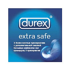 <strong>Презервативы более плотные DUREX EXTRA SAFE, 3 шт.</strong> <br />
Durex Extra Safe - это презервативы особой формы для большего удобства при надевании. Это немного плотнее обычного презерватива, с дополнительной смазкой содержащей Ноноксинол 9 для большей надежности. Прозрачные презервативы, особой формы, с соскообразным кончиком. Изготовлены из натуральной резины-латекса. Обработаны бесспермицидной смазкой. Номинальная ширина - 56 мм.<div class="charTableblock"><div><span>Производитель</span>: Durex, Великобритания</div></div> Презервативы более плотные DUREX EXTRA SAFE, 3 шт.
Durex Extra Safe - это презервативы особой формы для большего удобства при надевании. Это немного плотнее обычного презерватива, с дополнительной смазкой содержащей Ноноксинол 9 для большей надежности. Прозрачные презервативы, особой формы, с соскообразным кончиком. Изготовлены из натуральной резины-латекса. Обработаны бесспермицидной смазкой. Номинальная ширина - 56 мм.