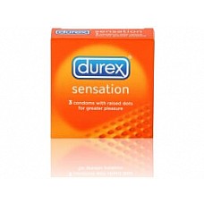 <strong>Презервативы с точечной структурой DUREX SENSATION, 3 шт.</strong> <br />
Презервативы Дюрекс из натурального латекса, с накопителем.<div class="charTableblock"><div><span>Производитель</span>: Durex, Великобритания</div></div> Презервативы с точечной структурой DUREX SENSATION, 3 шт.
Презервативы Дюрекс из натурального латекса, с накопителем.