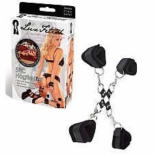 <strong>Комплект для сковывания из 5 предметов LF1794</strong> <br />
Комплект для сковывания из 5 предметов - 4 мягких браслета на липучках с металлическими карабинами и соединительная часть с кольцами.<div class="charTableblock"><div><span>Материал</span>: текстиль</div><div><span>Цвет</span>: черный</div><div><span>Производитель</span>: Lux Fetish, США</div></div> Комплект для сковывания из 5 предметов LF1794
Комплект для сковывания из 5 предметов - 4 мягких браслета на липучках с металлическими карабинами и соединительная часть с кольцами.