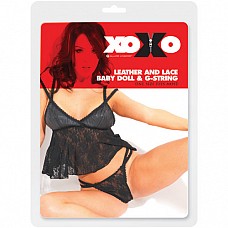 <strong>Бэби-долл со стрингами 17-600XO</strong> <br />
Бэби-долл с кружевным рисунком на тонких двойных бретельках с маленькими трусиками-стрингами в комплекте.<div class="charTableblock"><div><span>Размер</span>: S (42-44); M (44-46); L (46-48)</div><div><span>Цвет</span>: черный</div><div><span>Производитель</span>: Allure Lingerie, Канада</div></div> Бэби-долл со стрингами 17-600XO
Бэби-долл с кружевным рисунком на тонких двойных бретельках с маленькими трусиками-стрингами в комплекте.