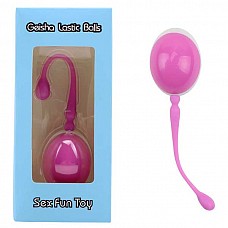 <strong>Розовый вагинальный шарик-яйцо с силиконовым шнуром</strong> <br />
Вагинальный шарик-яйцо розового цвета с силиконовым шнуром для безопасного использования. Выполнен из пластика с силиконовым шнуром и со смещенным центром тяжести.<div class="charTableblock"> </div> Розовый вагинальный шарик-яйцо с силиконовым шнуром
Вагинальный шарик-яйцо розового цвета с силиконовым шнуром для безопасного использования. Выполнен из пластика с силиконовым шнуром и со смещенным центром тяжести.