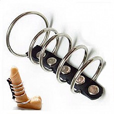 <strong>Хомут с 5-ю металлическими кольцами 6503-01 EF</strong> <br />
Хомут с пятью металлическими кольцами для пениса.<div class="charTableblock"> </div> Хомут с 5-ю металлическими кольцами 6503-01 EF
Хомут с пятью металлическими кольцами для пениса.