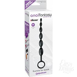 Анальная цепочка FIRST TIME FUN BEADS черная Анальная цепочка FIRST TIME FUN BEADS черная