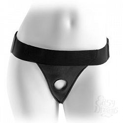 Черные виниловые женские трусики для страпона Fetish Fantasy Series Crotchless Harness Черные виниловые женские трусики для страпона Fetish Fantasy Series Crotchless Harness