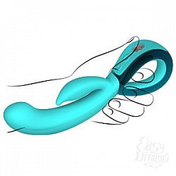 Бирюзовый вибратор Хай-Тек LEIA Бирюзовый вибратор Хай-Тек LEIA