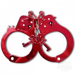 Наручники металлические красные Наручники металлические красные