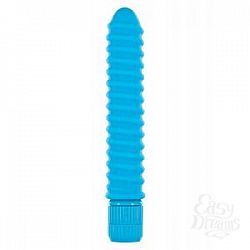 Синий вибромассажер FUNKY RIBBED VIBE - 15 см. Синий вибромассажер FUNKY RIBBED VIBE - 15 см.