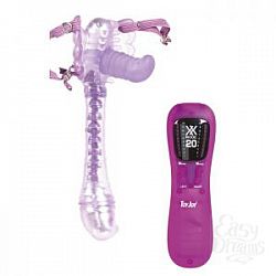 Сиреневый тройной вибростимулятор DAZZLING DRAGON FLY - 14 см. Сиреневый тройной вибростимулятор DAZZLING DRAGON FLY - 14 см.