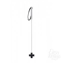        Leather Cross Tipped Metal Crop 
