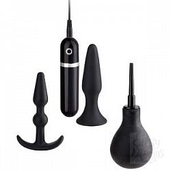Набор чёрных анальных стимуляторов Набор чёрных анальных стимуляторов