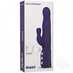Фиолетовый хай-тек вибромассажер iVibe Select iRabbit - 26 см. Фиолетовый хай-тек вибромассажер iVibe Select iRabbit - 26 см.