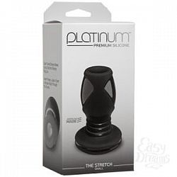 Чёрная анальная пробка с отверстием Platinum The Stretch Small - 8,6 см. Чёрная анальная пробка с отверстием Platinum The Stretch Small - 8,6 см.