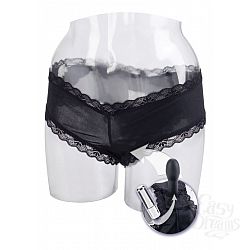 Чёрные вибротрусики Love Rider Self Pleasurizer Чёрные вибротрусики Love Rider Self Pleasurizer