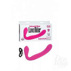  �������������� ����������������� ������� ������� ReCNargeable Silicone Love Rider Strapless Strap-On