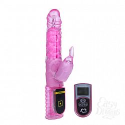 Розовый вибратор со стимулятором клитора Love Stroker - 26 см. Розовый вибратор со стимулятором клитора Love Stroker - 26 см.