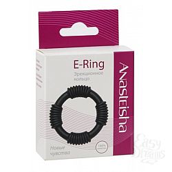 Черное эрекционное кольцо E-Ring Черное эрекционное кольцо E-Ring